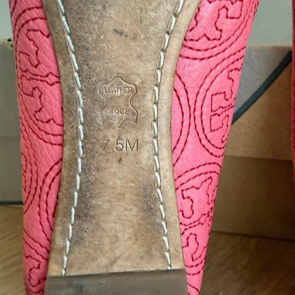 Tory Burch Chelsea Stitched Logo “Rose Petal Pink” Women Ballet Flats- SZ 7.5 - Picture 11 of 11